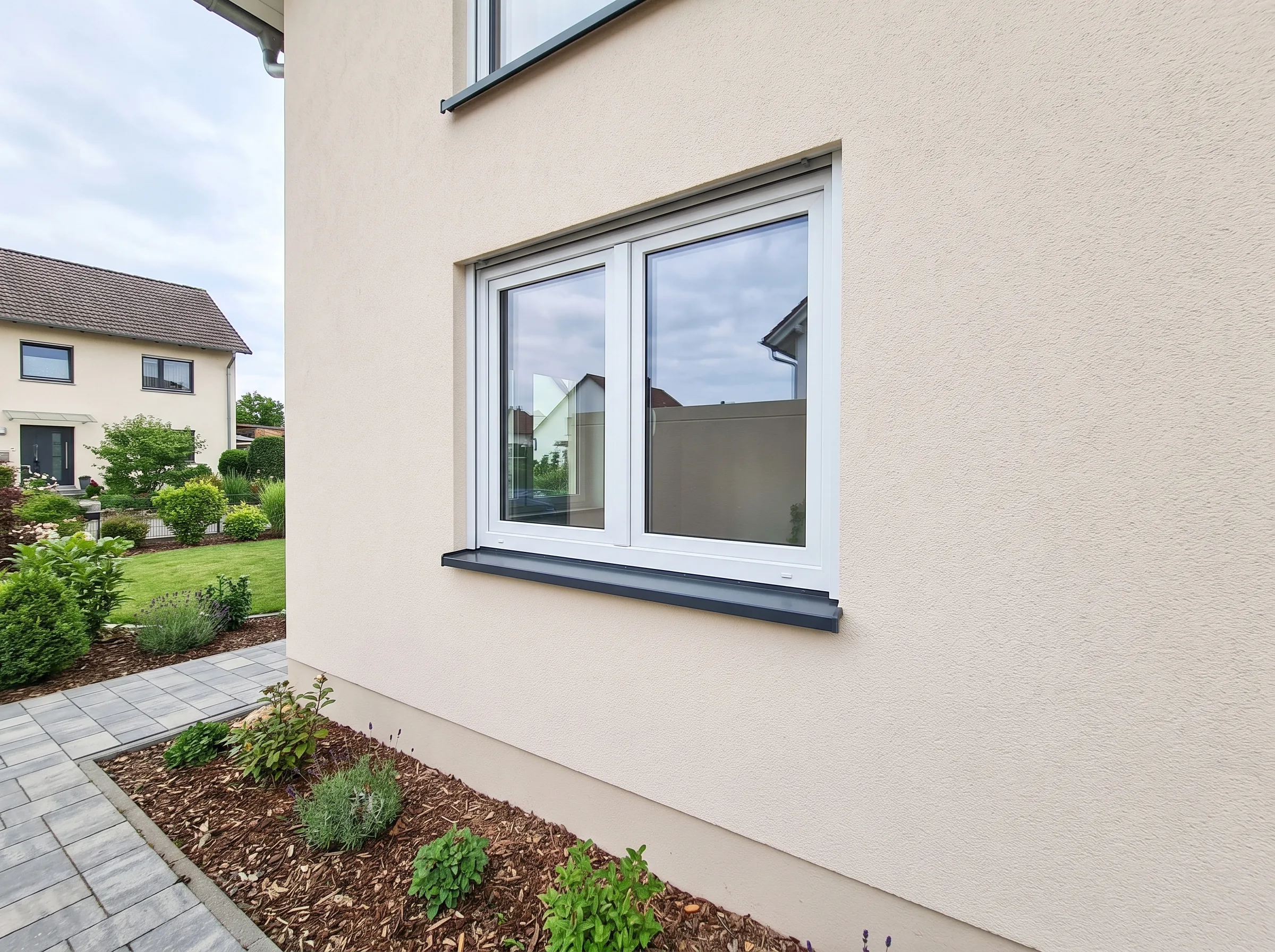 Austausch eines Fensters in einem modernen Wohngebäude